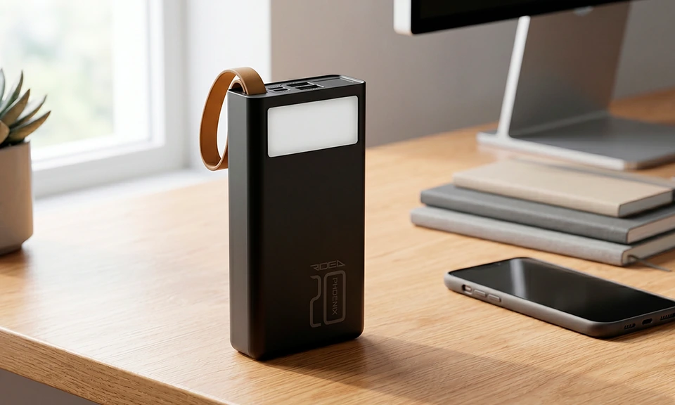 Power Bank Ridea RP-D20L Phoenix20 10W digital display + lamp 20000 mAh