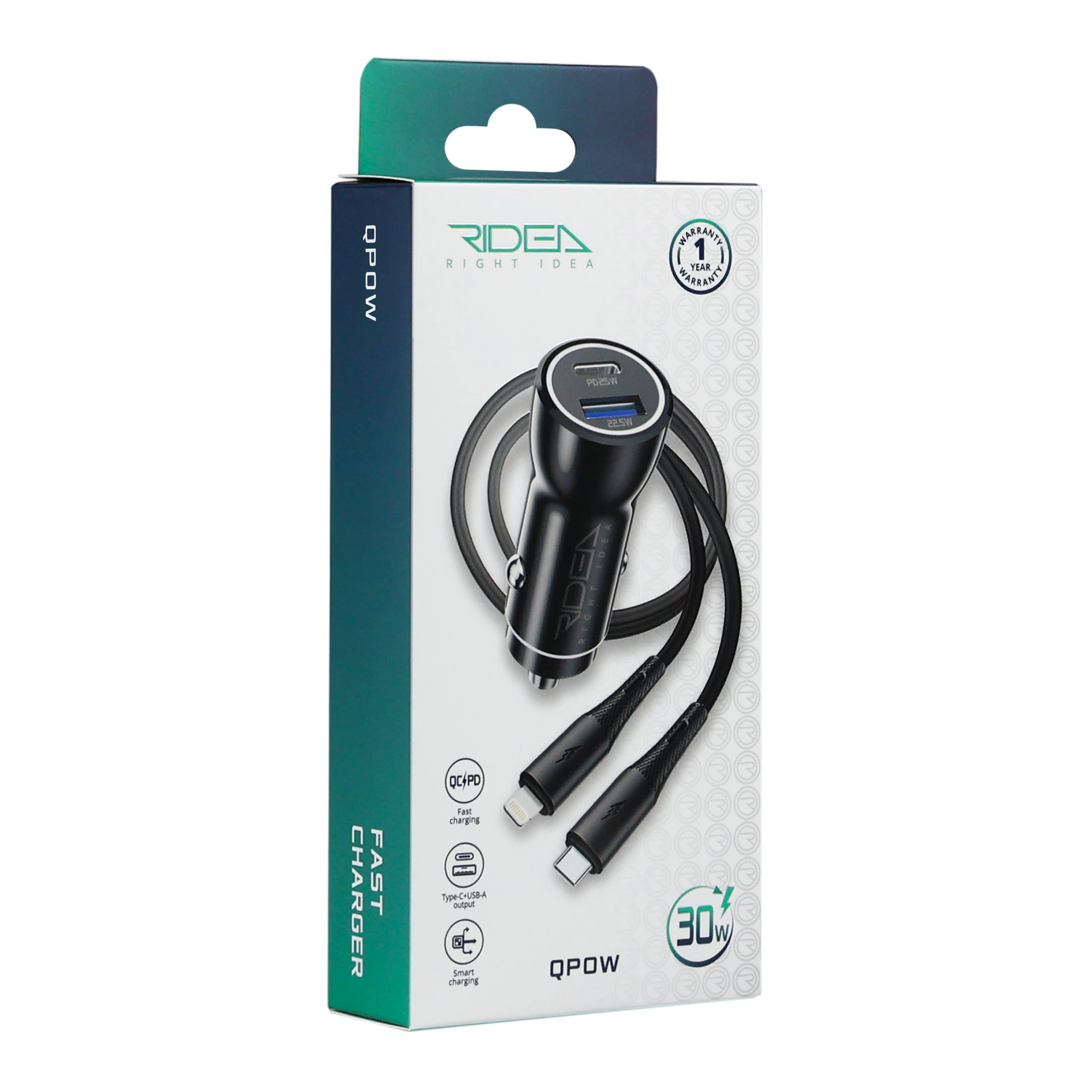Ridea RCC-30115 QPow Car Charger