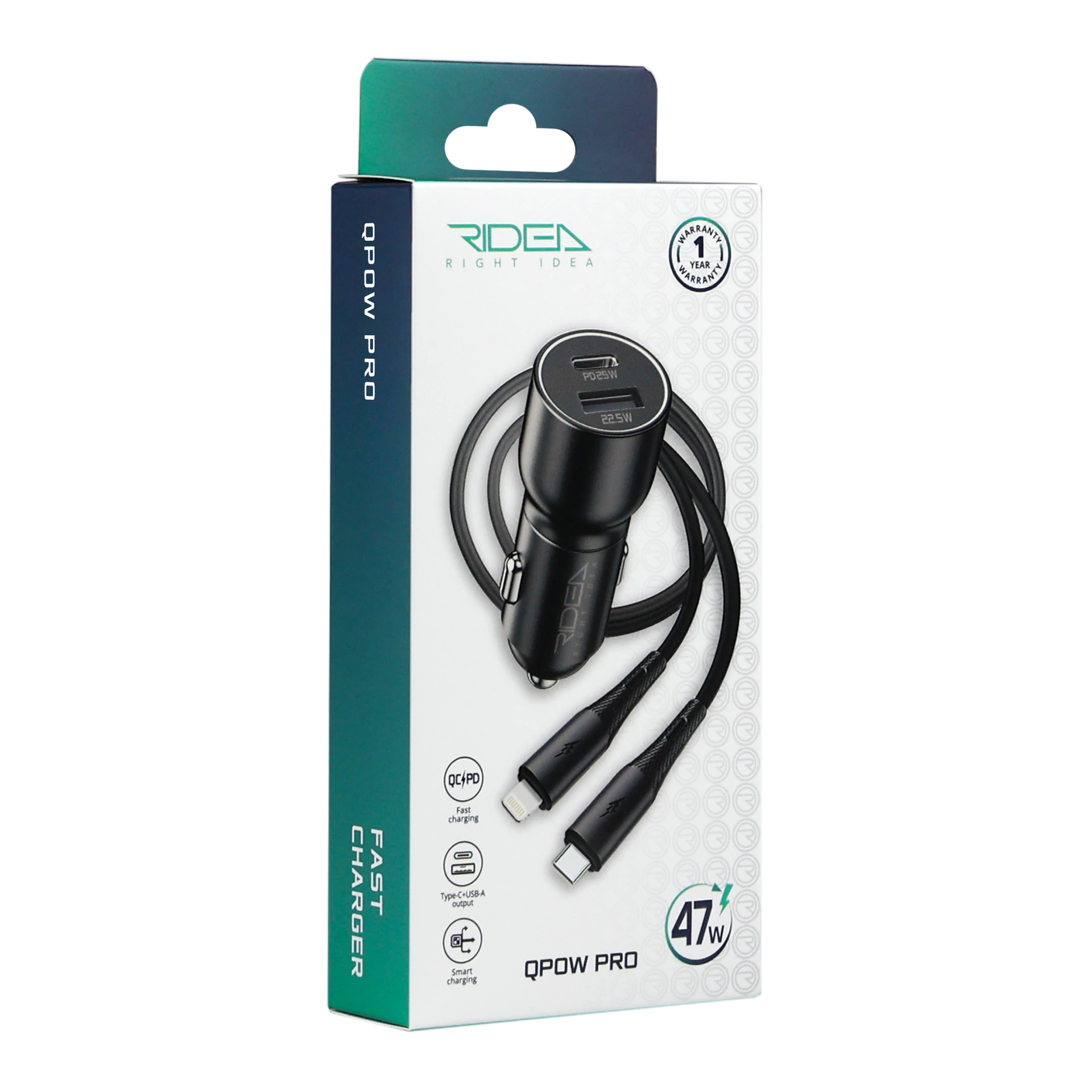 Ridea RCC-47115 QPow Car Charger