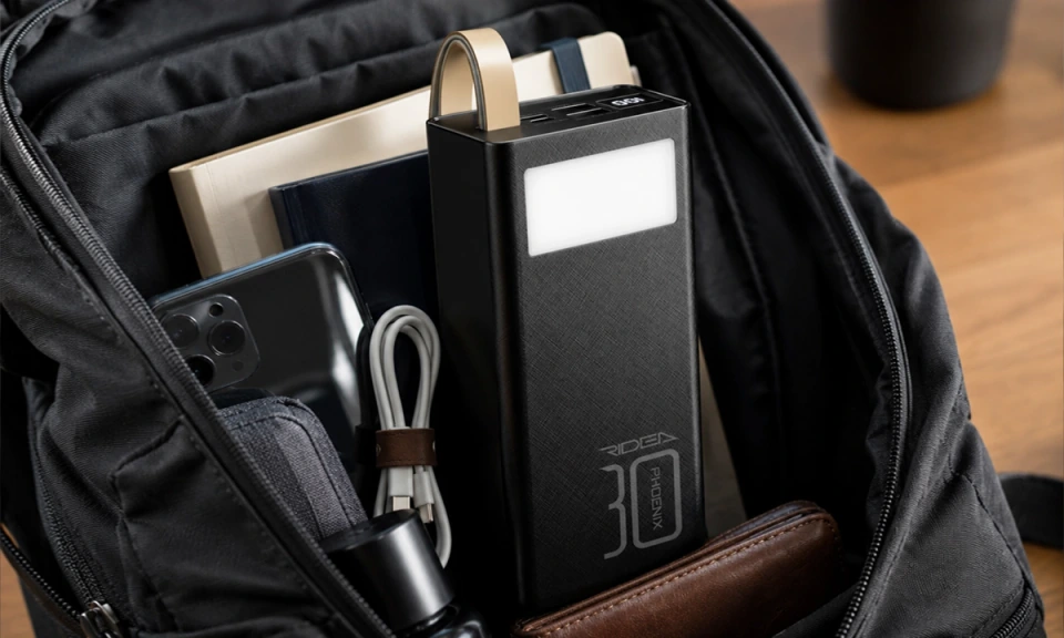 Power Bank Ridea RP-D30L+ Phoenix30+ PD/QC 3.0 20W digital display + lamp 30000 mAh