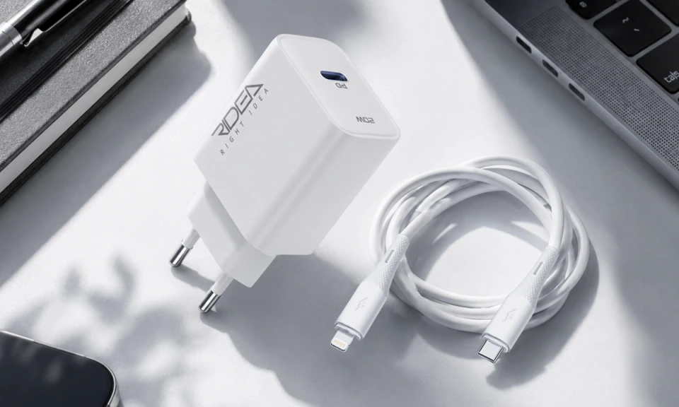 Ridea RW-20125 Rapid Pro Wall Charger, 1 USB-C, QC