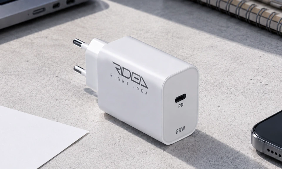 Ridea RW-25120 Rapid Max Wall Charger, 1 USB-C, QC